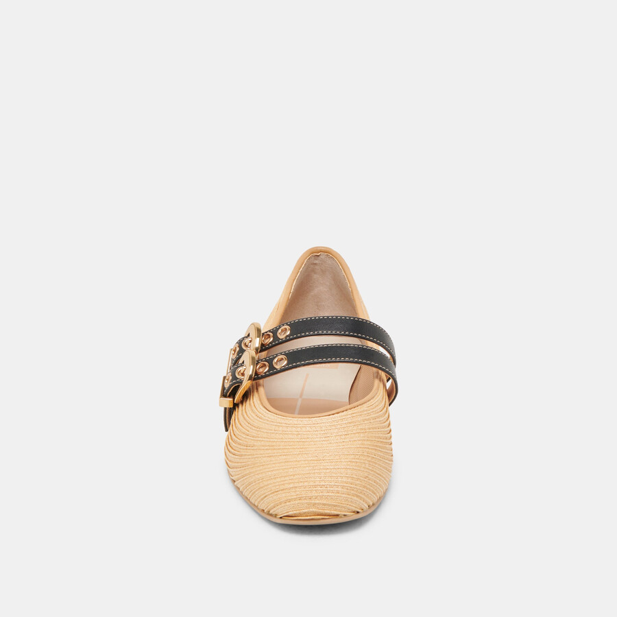 baylee weite ballerinas aus naturraffia