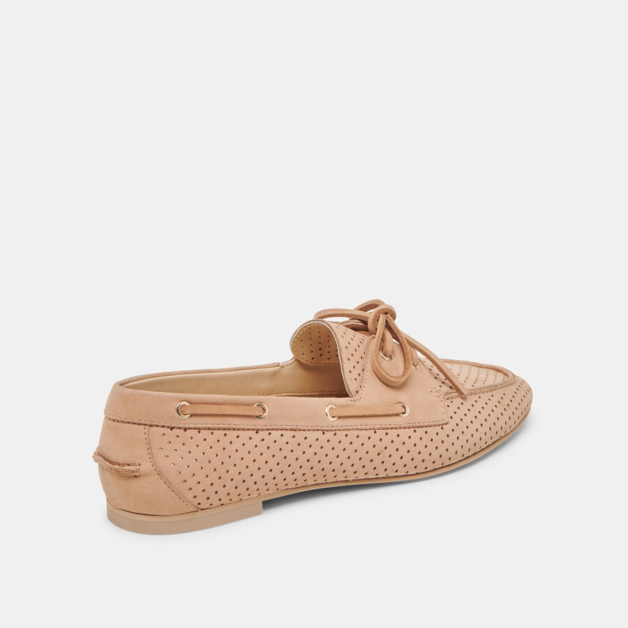 lakin loafers aus perforiertem nubuk-bambus