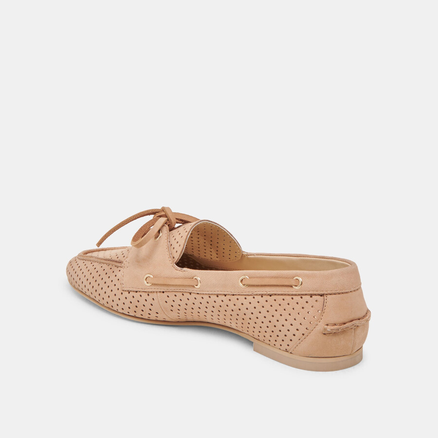 lakin loafers aus perforiertem nubuk-bambus