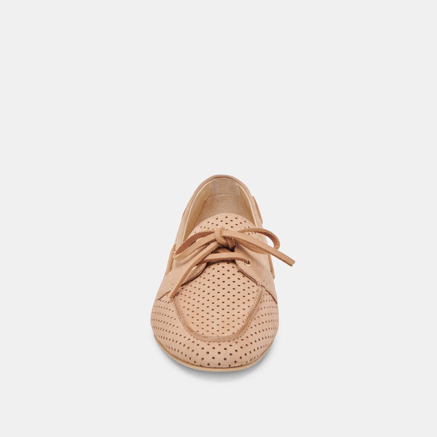 lakin loafers aus perforiertem nubuk-bambus