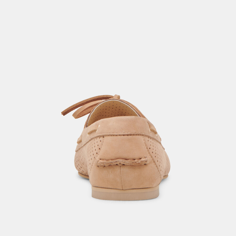 lakin loafers aus perforiertem nubuk-bambus