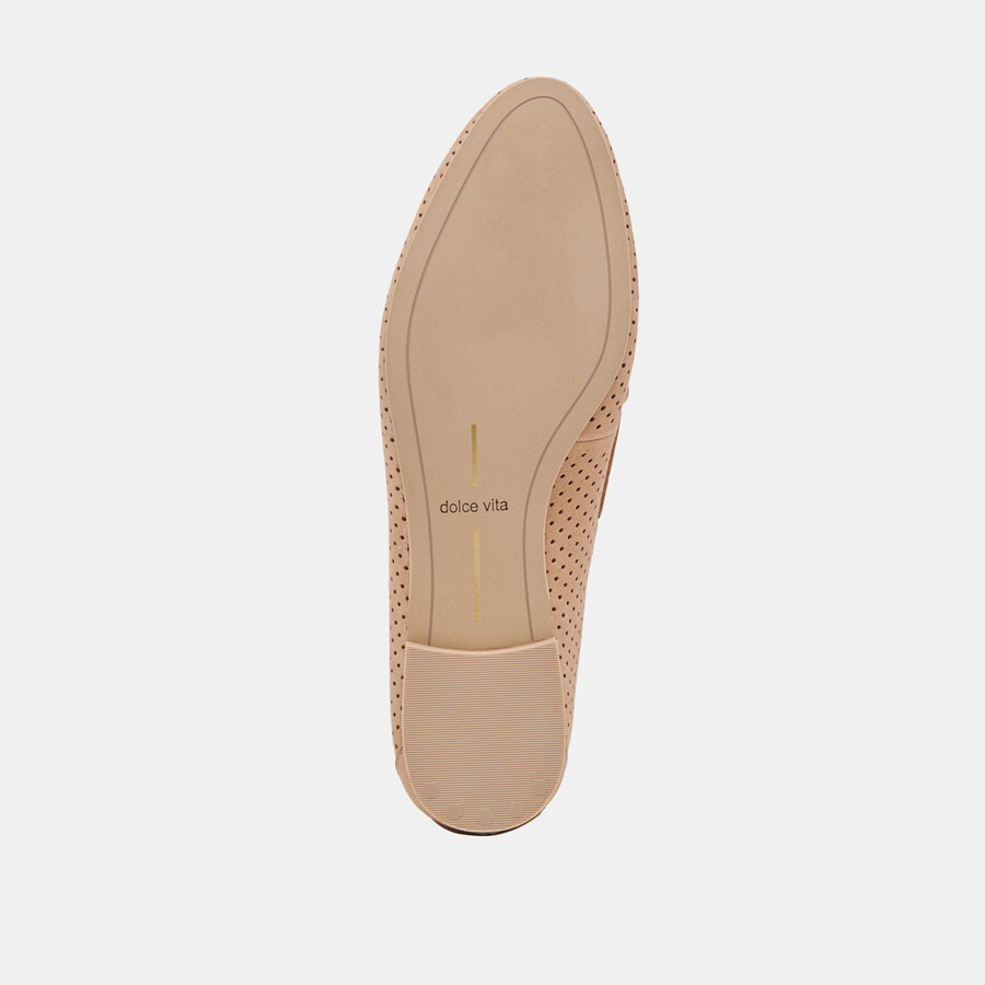 lakin loafers aus perforiertem nubuk-bambus