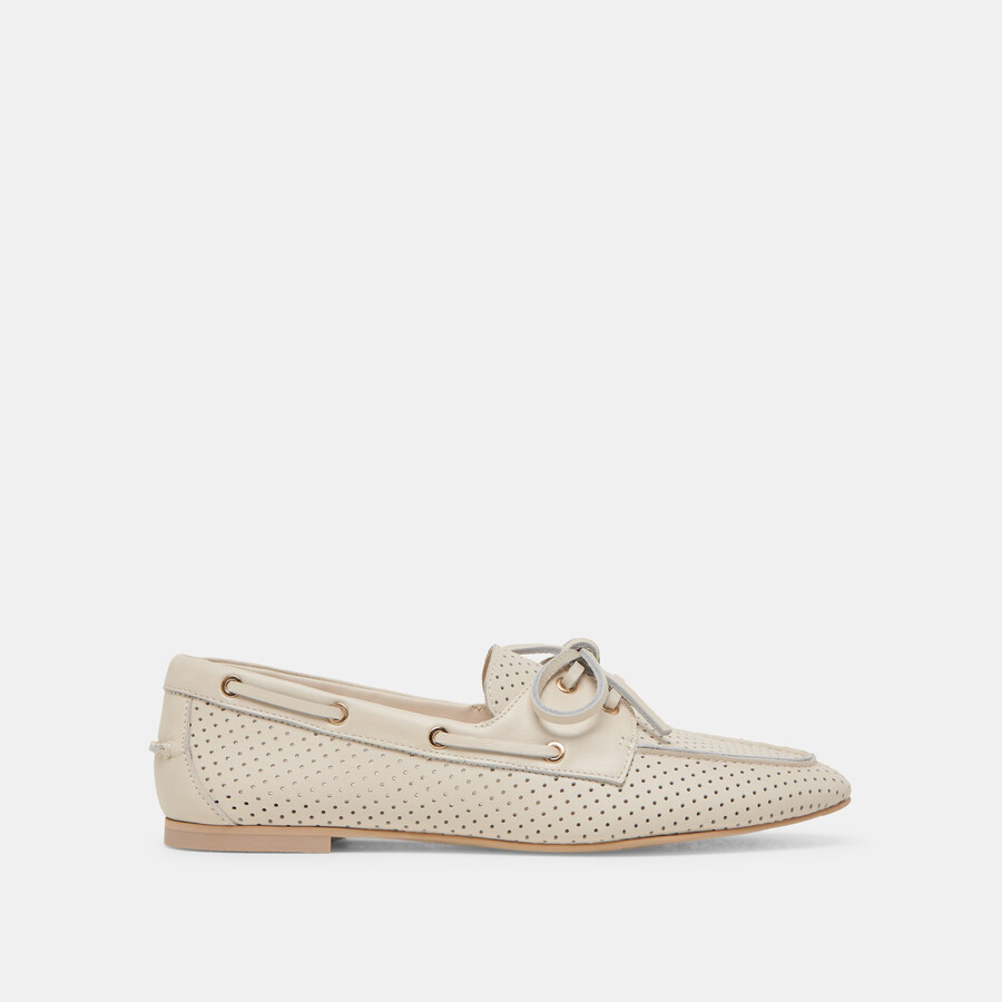 lakin loafer elfenbein perforiertes leder
