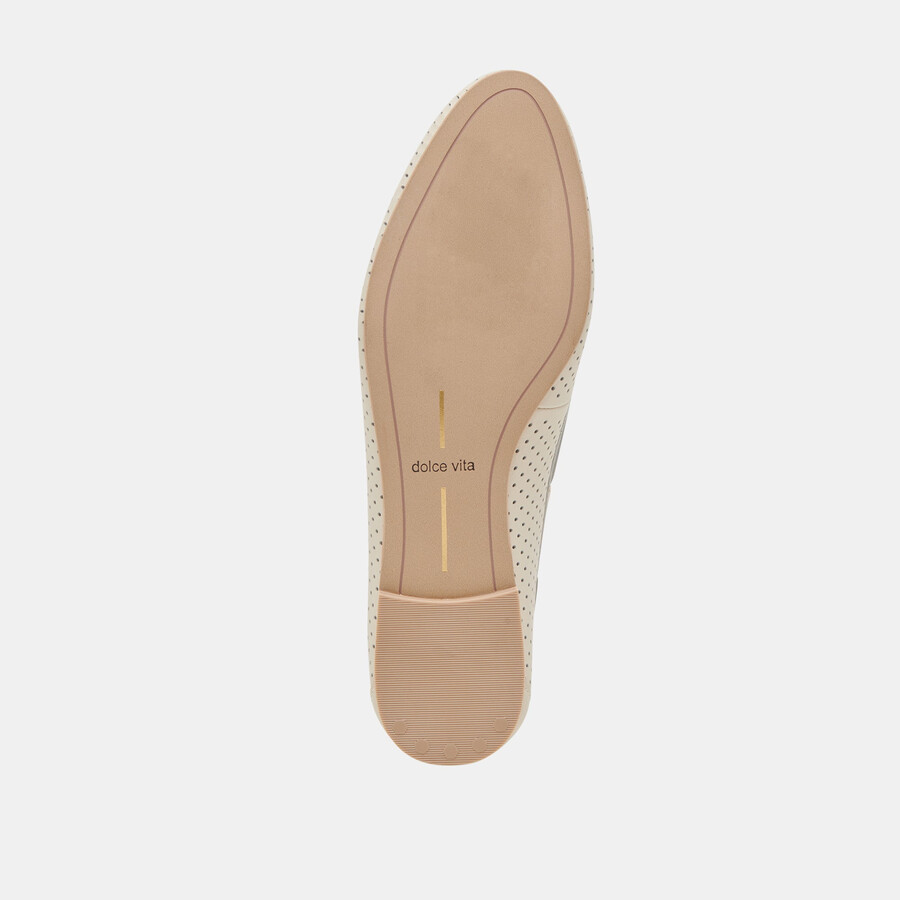 lakin loafer elfenbein perforiertes leder