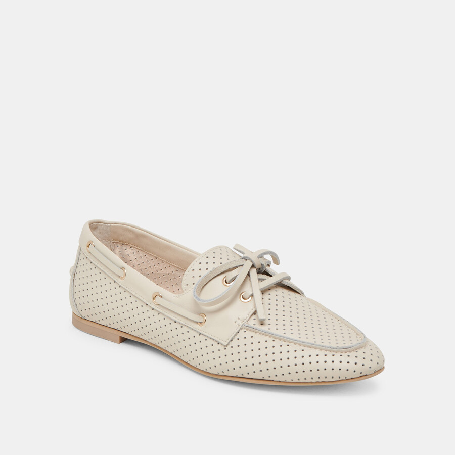lakin loafer elfenbein perforiertes leder