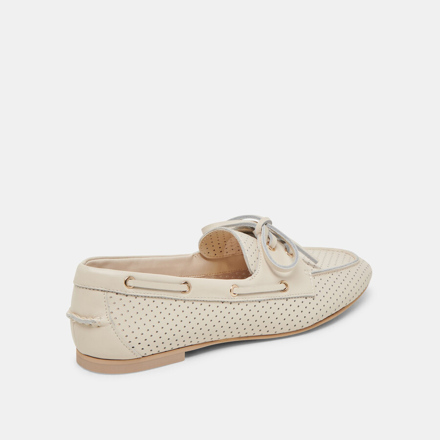 lakin loafer elfenbein perforiertes leder
