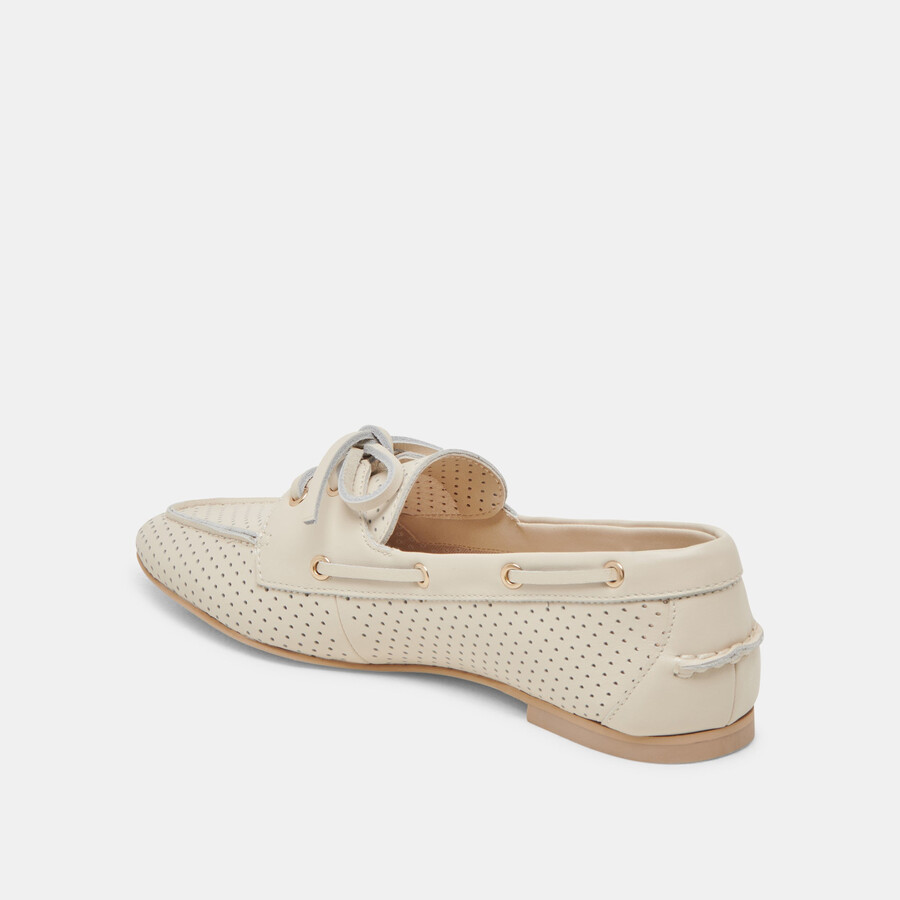 lakin loafer elfenbein perforiertes leder
