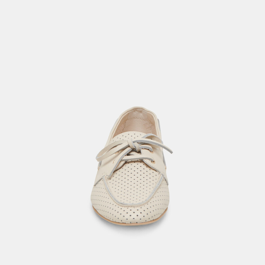 lakin loafer elfenbein perforiertes leder