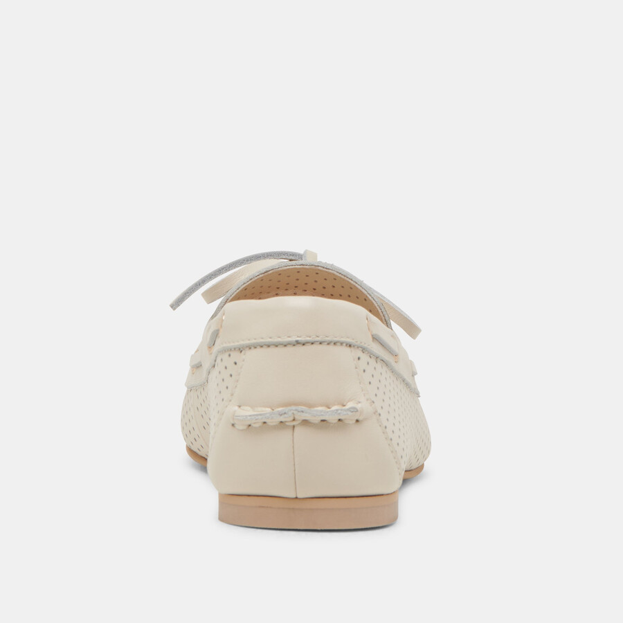 lakin loafer elfenbein perforiertes leder