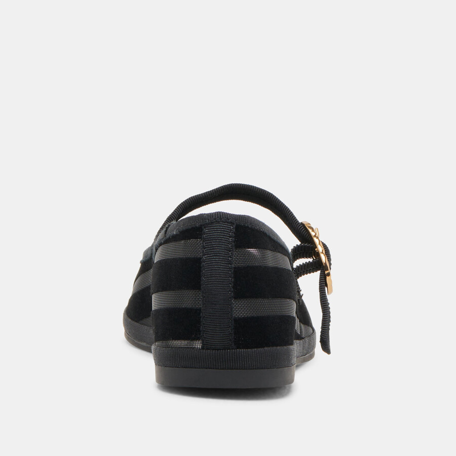 tameka ballerinas schwarz gestreift mesh