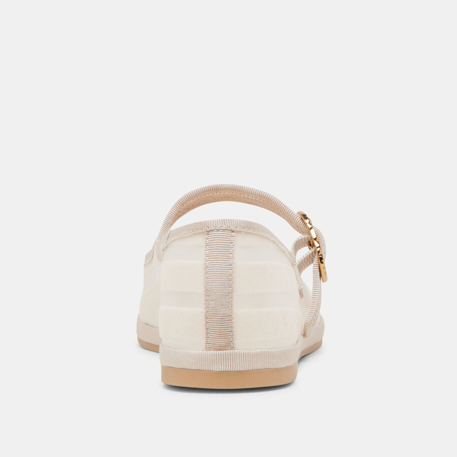 tameka ballerinas mit knochenstreifen und mesh-einsatz