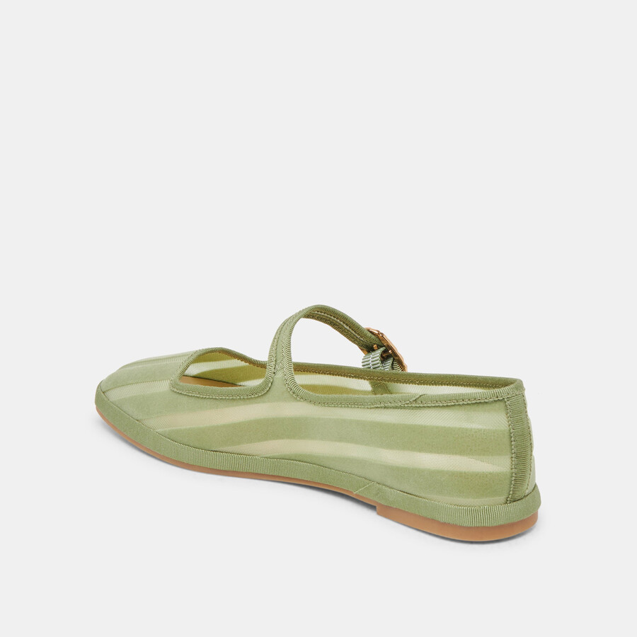 tameka ballerinas jade stripe mesh