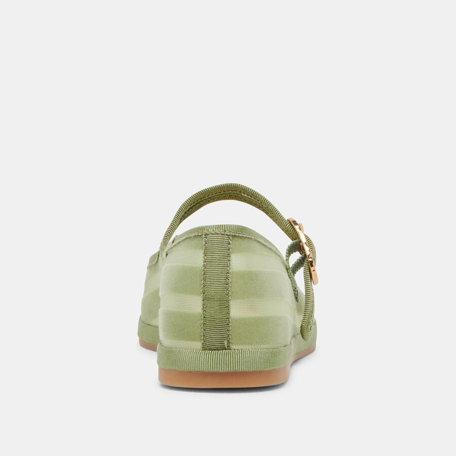 tameka ballerinas jade stripe mesh