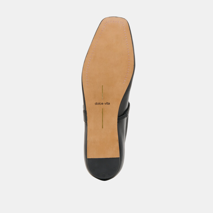 radya ballerinas aus schwarzem leder