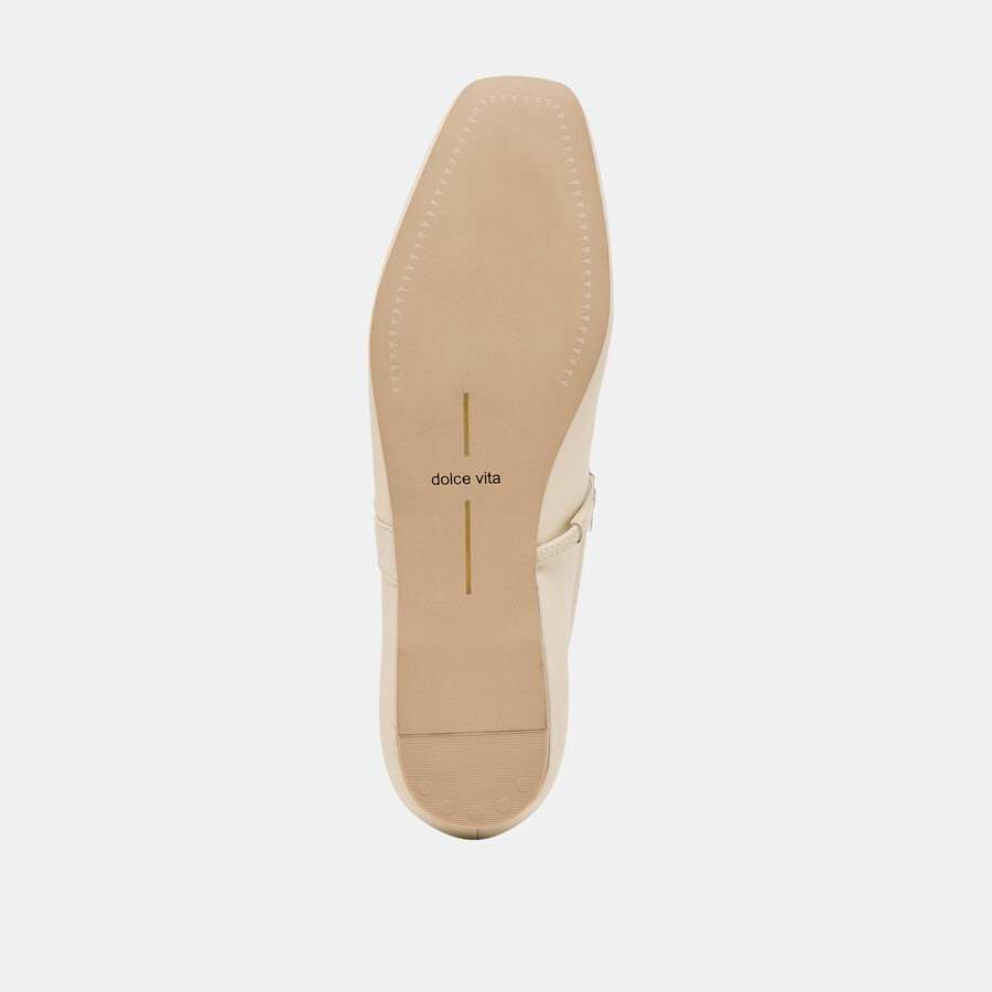 radya ballerinas aus cremefarbenem leder