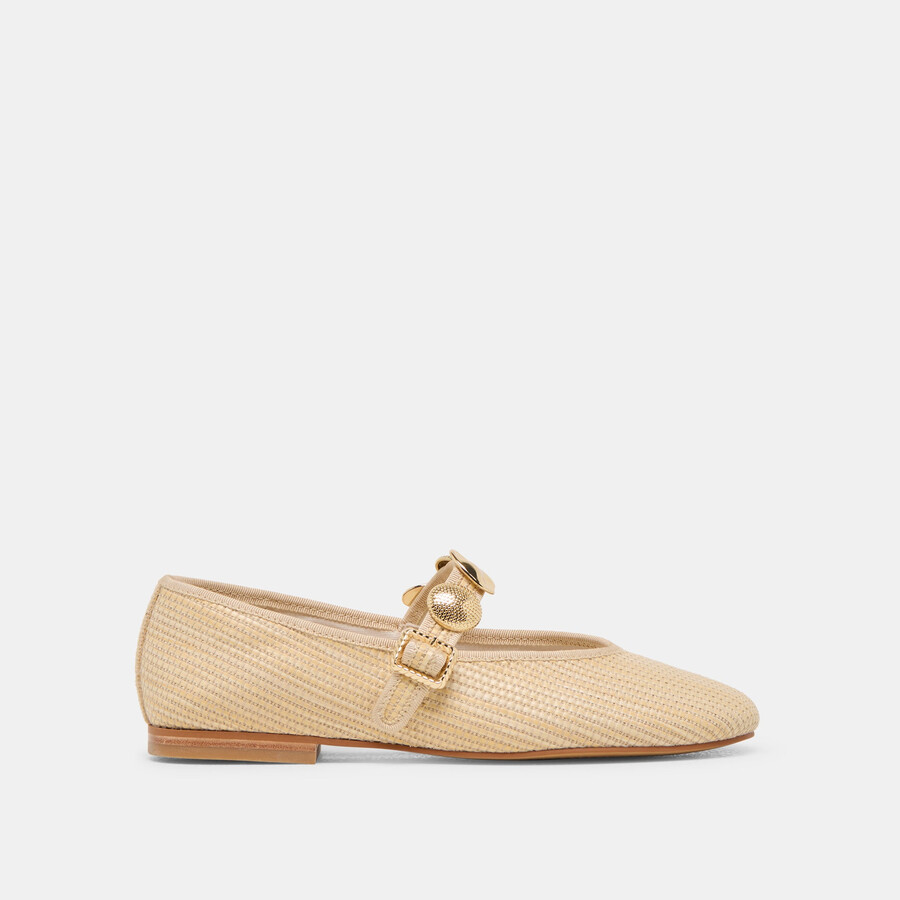 relan ballerinas hell natur raffia