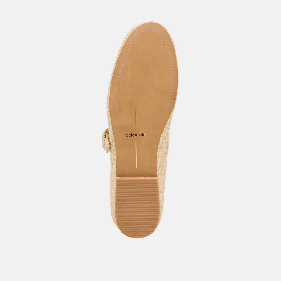 relan ballerinas hell natur raffia