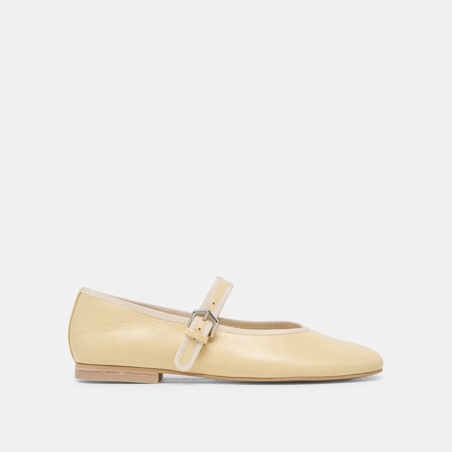 roslyn ballerinas hellgelbes leder