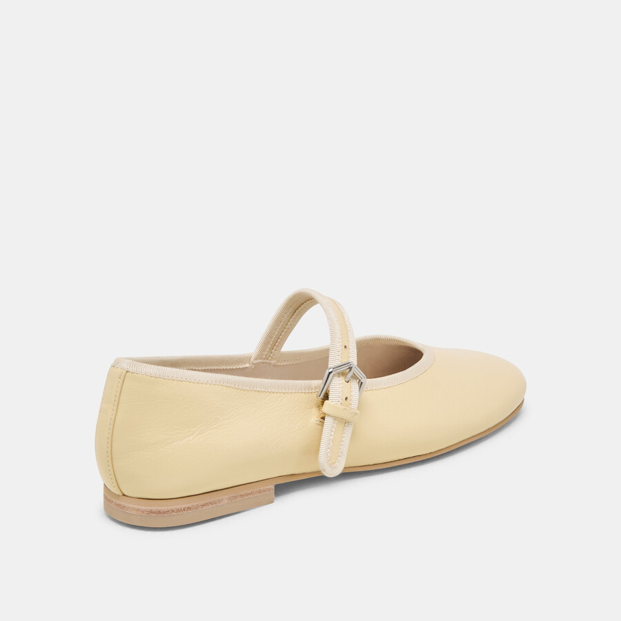 roslyn ballerinas hellgelbes leder