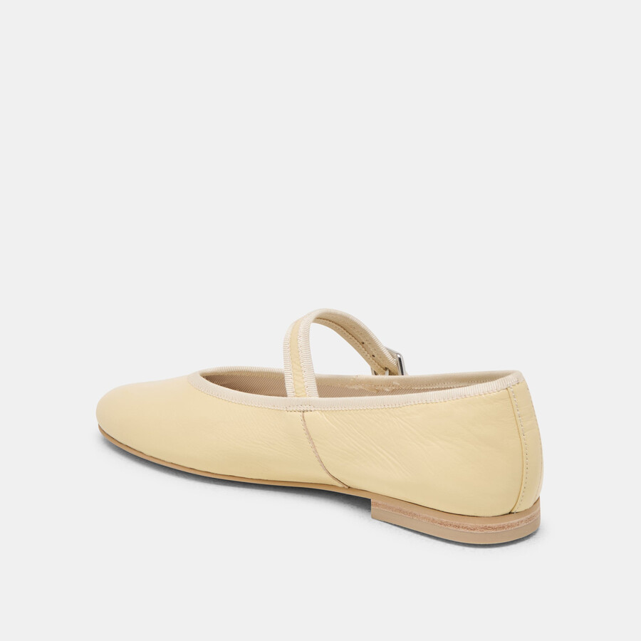 roslyn ballerinas hellgelbes leder