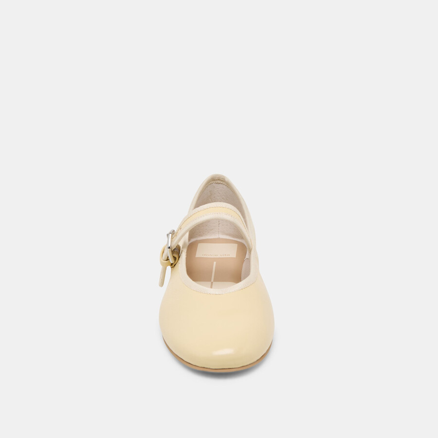 roslyn ballerinas hellgelbes leder