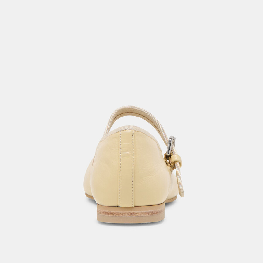 roslyn ballerinas hellgelbes leder