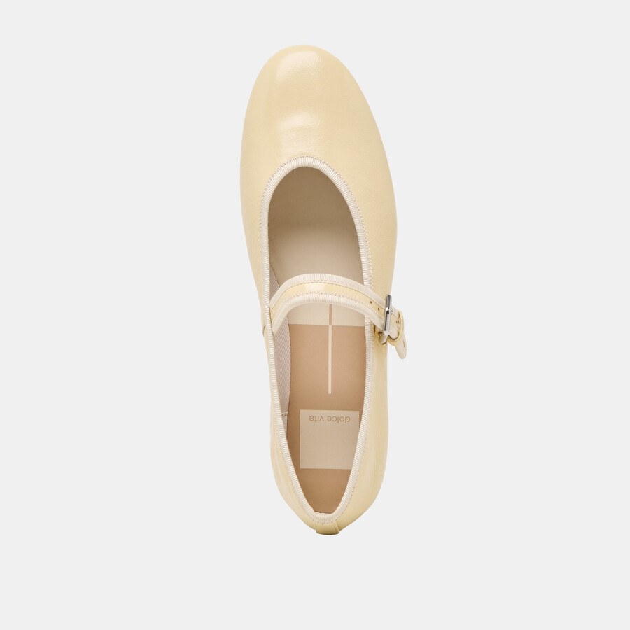 roslyn ballerinas hellgelbes leder