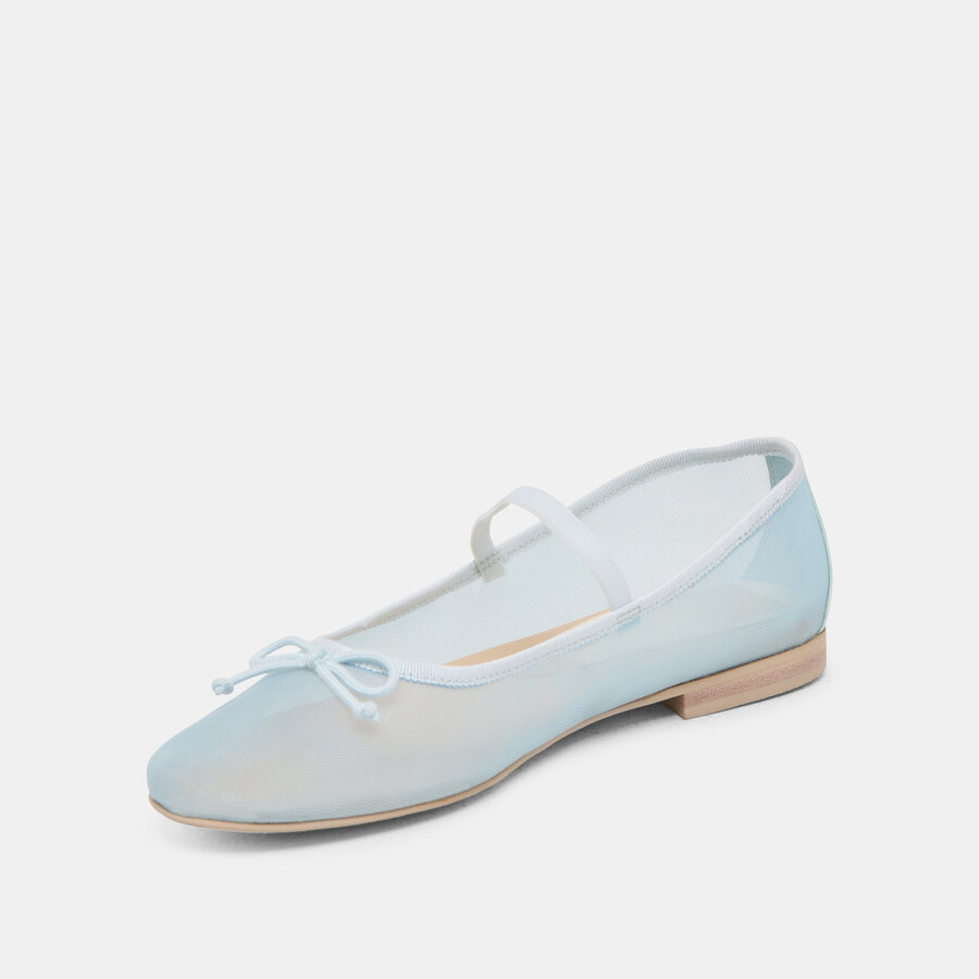cadel ballerinas eisblaues mesh