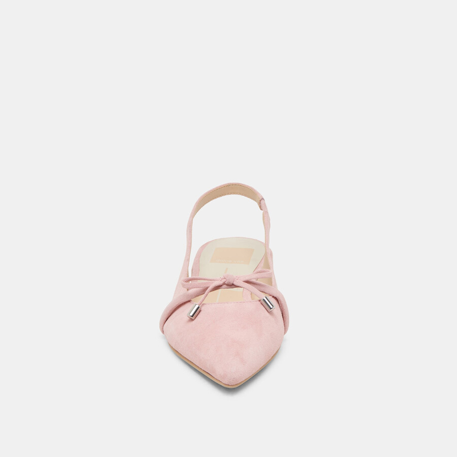 payge flats aus zartrosa wildleder