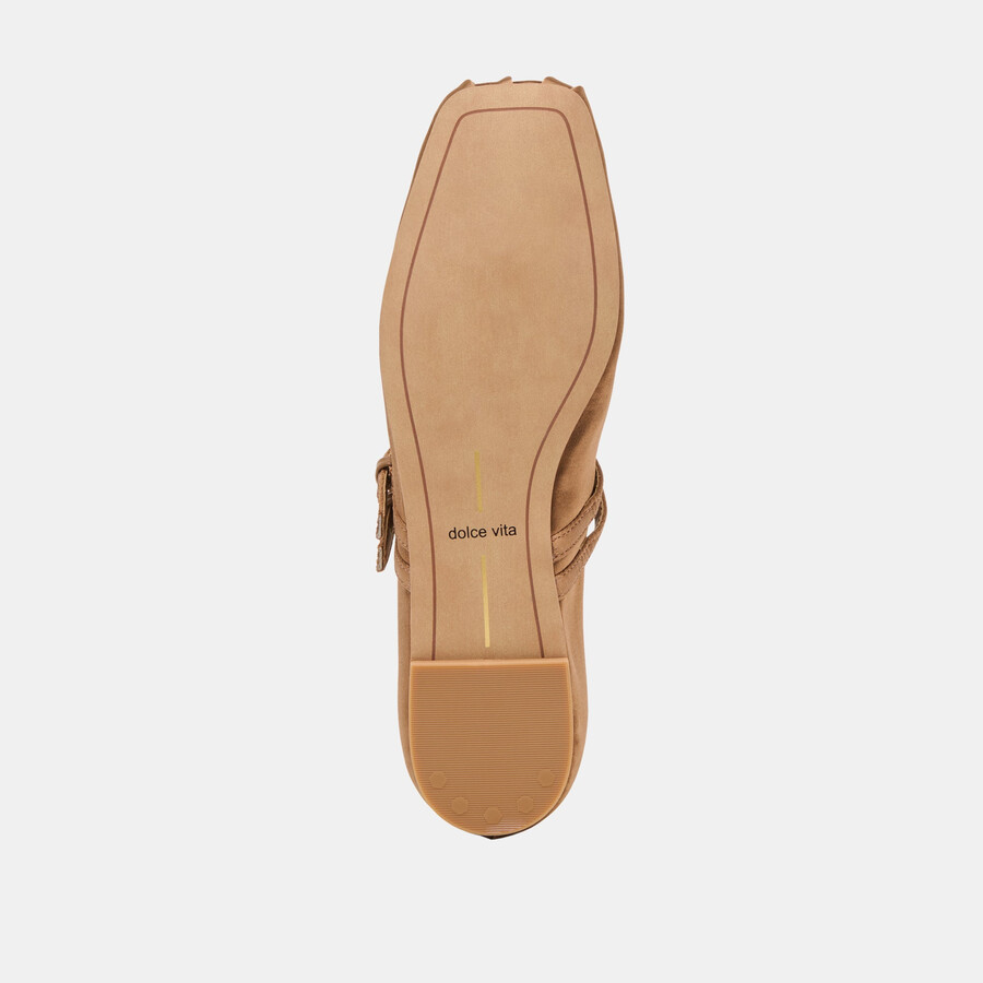 gibsen ballerinas mittelbraun satin