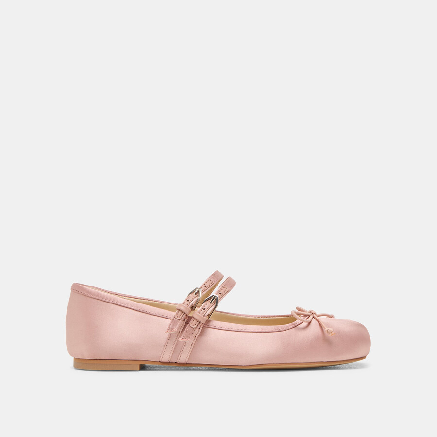 gibsen ballerinas aus rosafarbenem satin