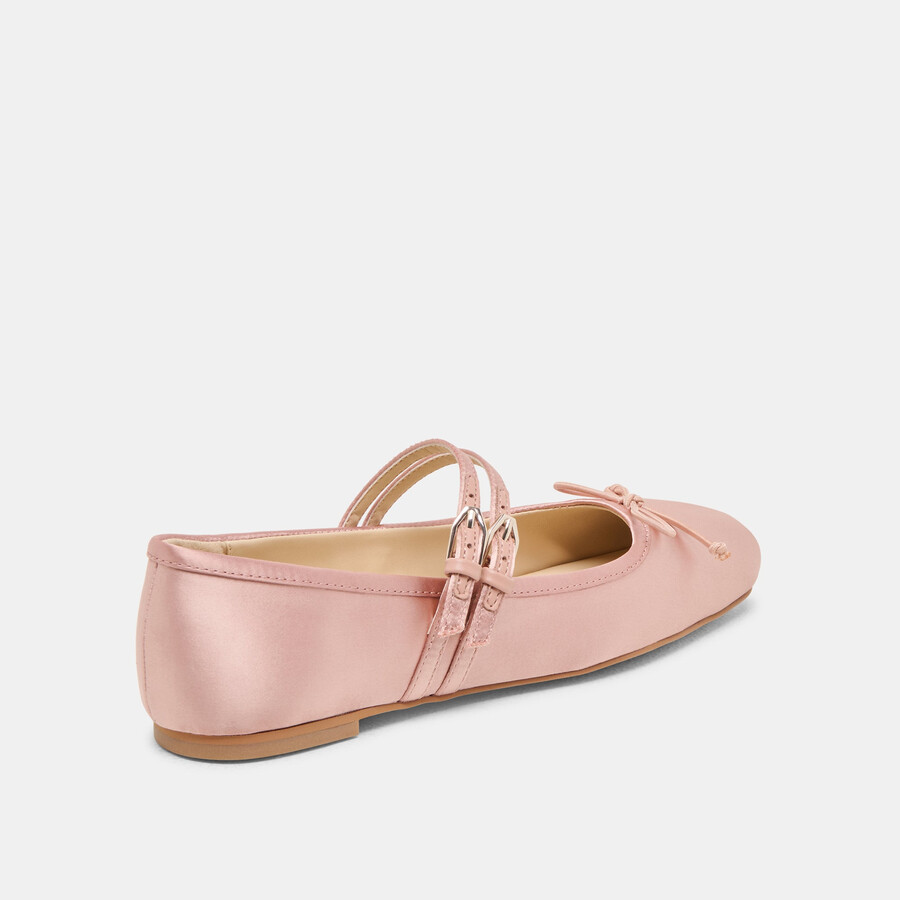 gibsen ballerinas aus rosafarbenem satin