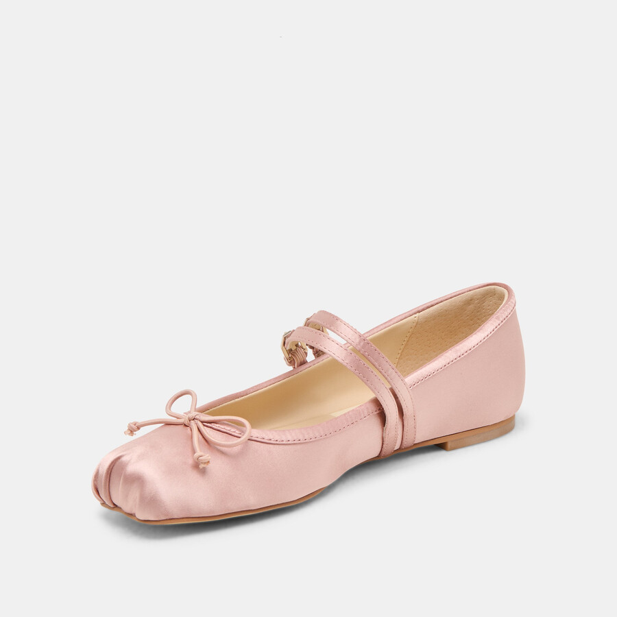 gibsen ballerinas aus rosafarbenem satin