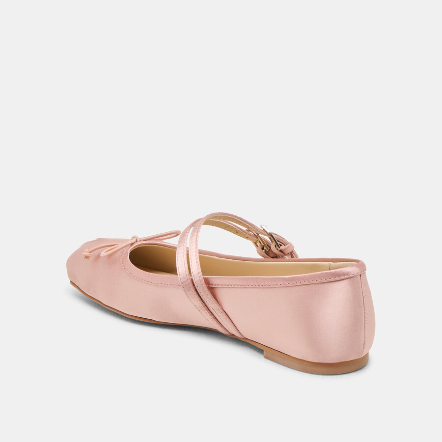 gibsen ballerinas aus rosafarbenem satin