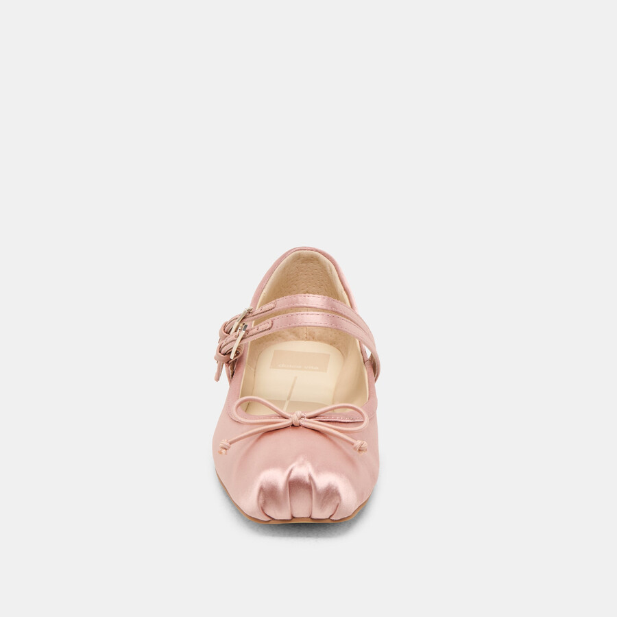 gibsen ballerinas aus rosafarbenem satin