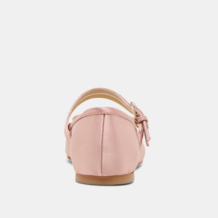 gibsen ballerinas aus rosafarbenem satin