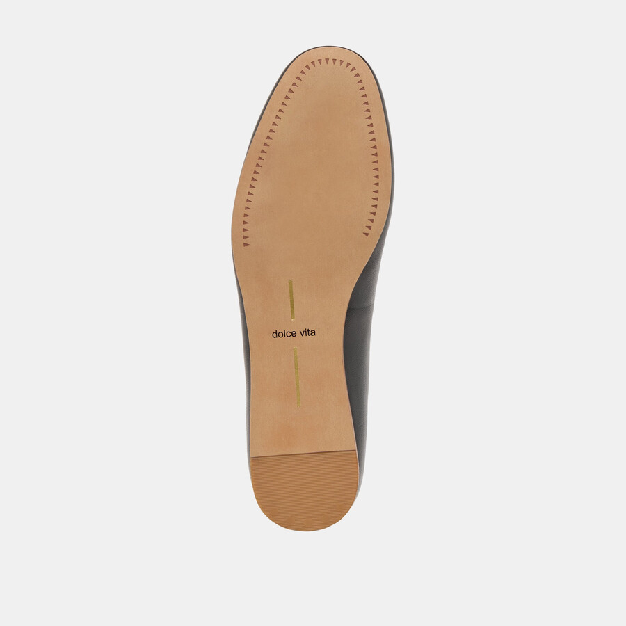 baiden ballerinas aus schwarzem leder
