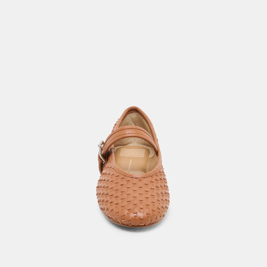 roslyn ballerinas aus gewebtem leder sattelleder
