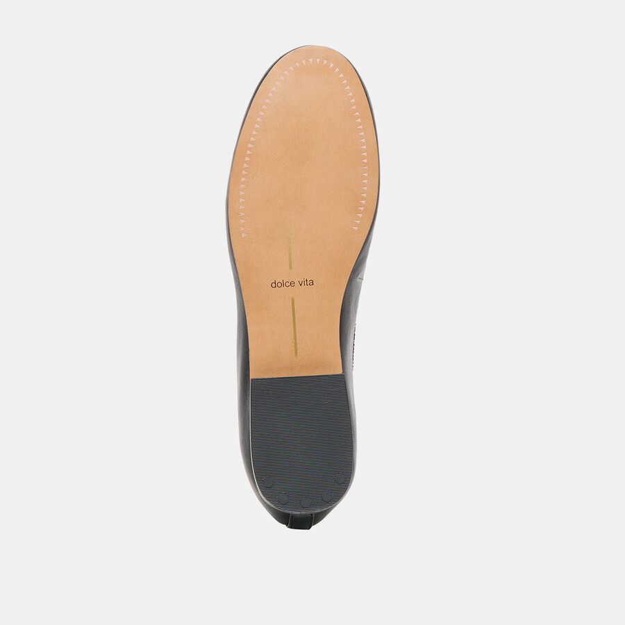 ritla ballerinas aus schwarzem leder