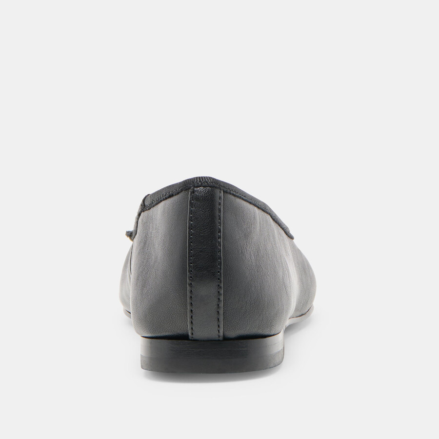ritla ballerinas aus schwarzem leder