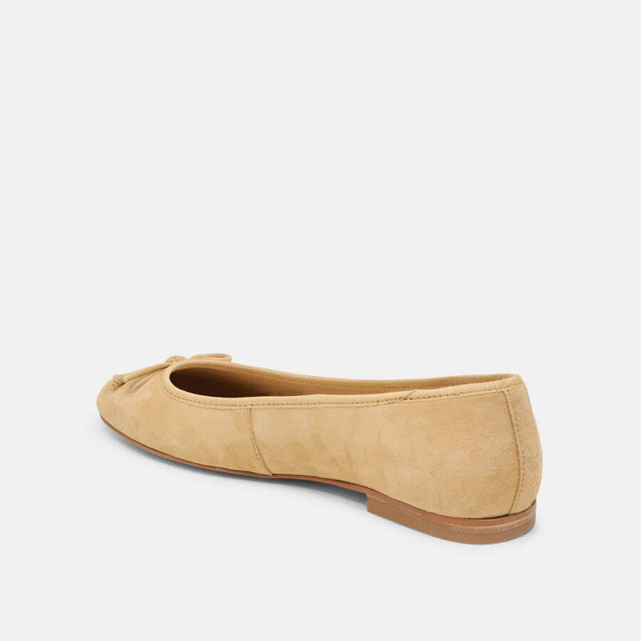 ritla ballerinas aus honigfarbenem wildleder