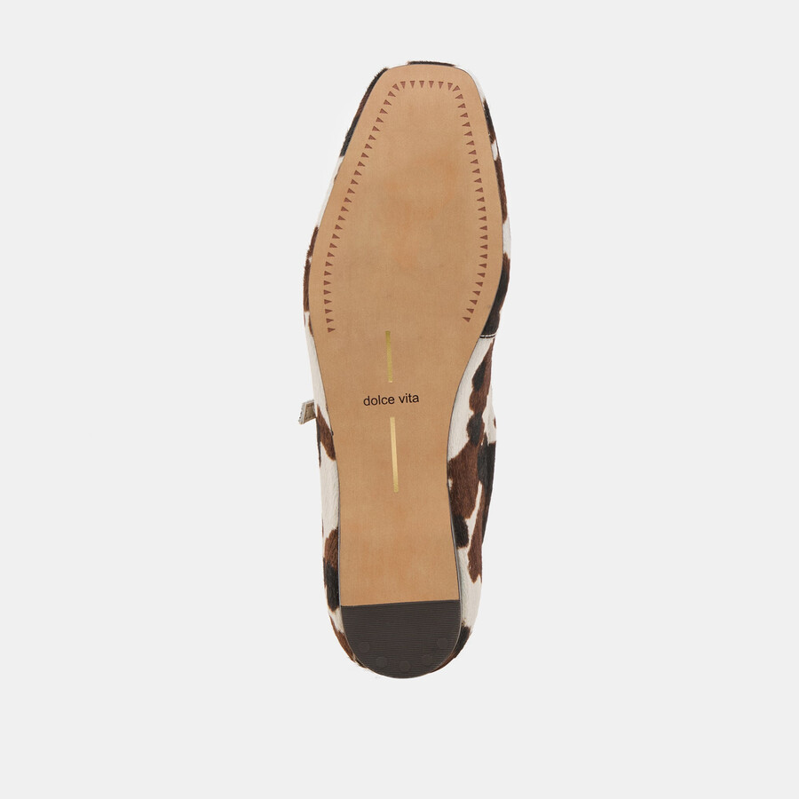 reyes ballerinas aus kalbsleder in kakaobraun