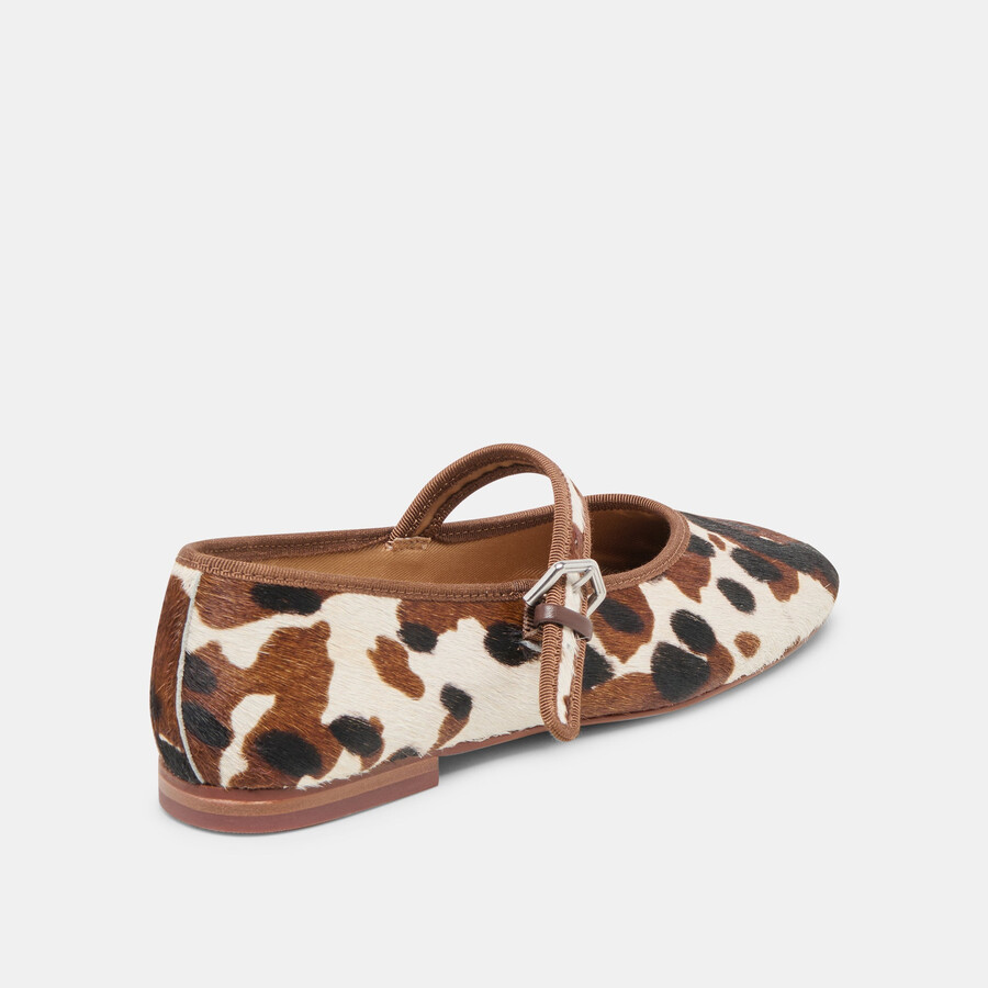 roslyn ballerinas aus kalbsleder in kakaobraun