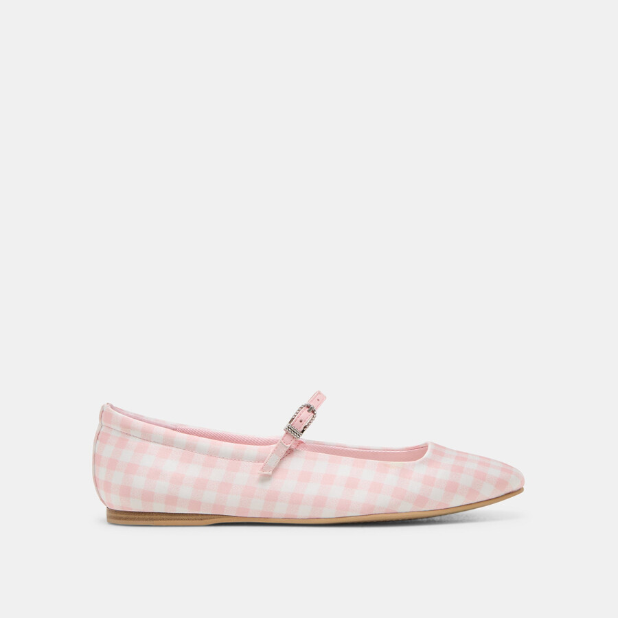 reyes x byrdie golf weite ballerinas rosa karo vichy