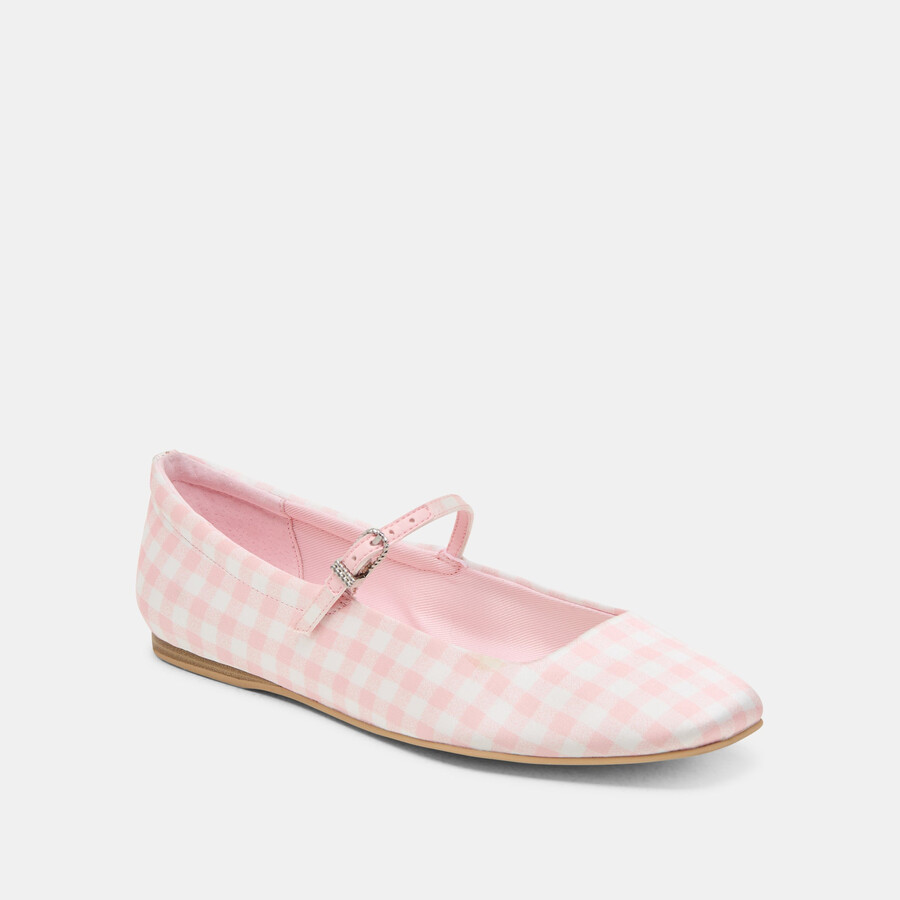 reyes x byrdie golf weite ballerinas rosa karo vichy
