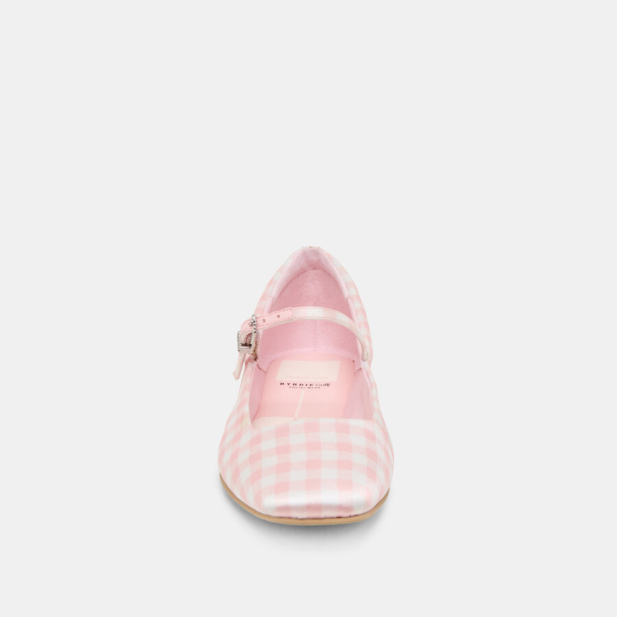 reyes x byrdie golf weite ballerinas rosa karo vichy
