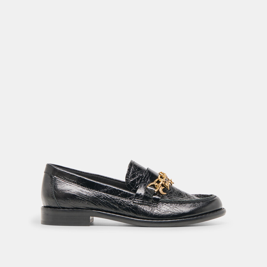 waylen loafers midnight crinkle lackleder