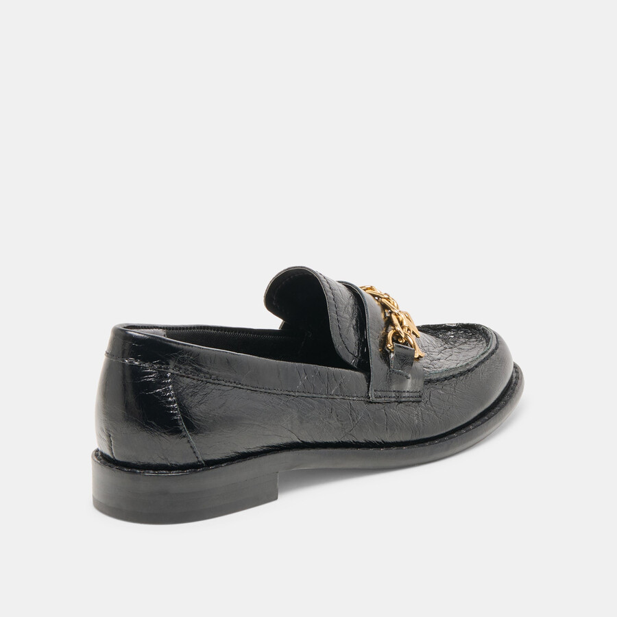 waylen loafers midnight crinkle lackleder