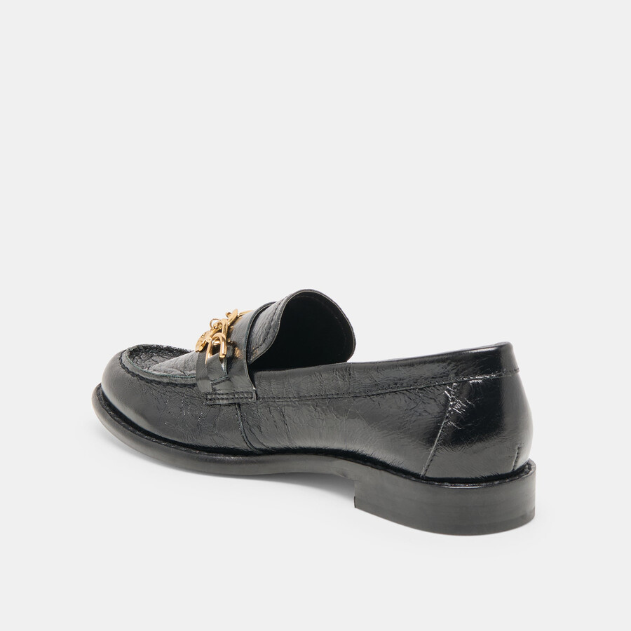waylen loafers midnight crinkle lackleder