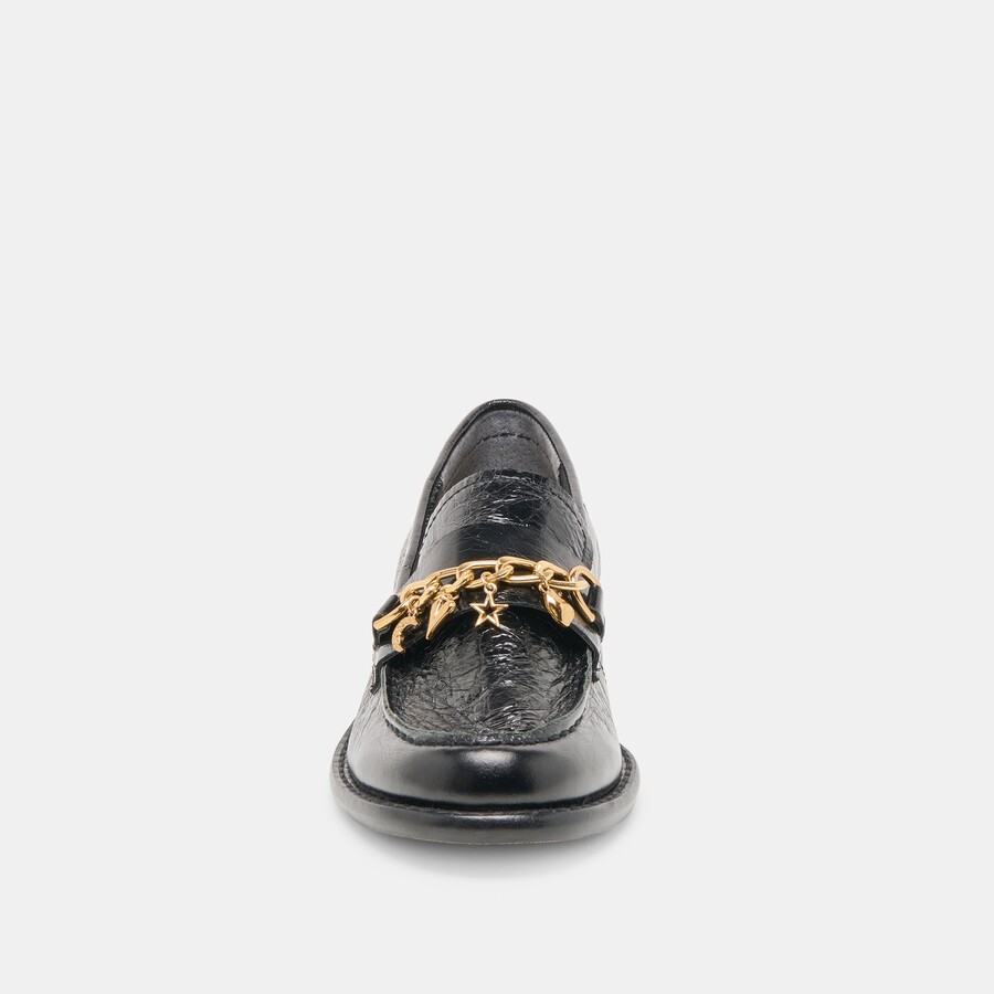 waylen loafers midnight crinkle lackleder